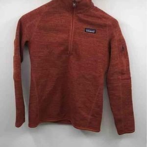 Patagonia Womens Orange Quarter-Zip Better Sweater Jacket Coat Size XS